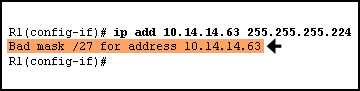While configuring the serial interface of a router, the network administrator sees the highlighted error message